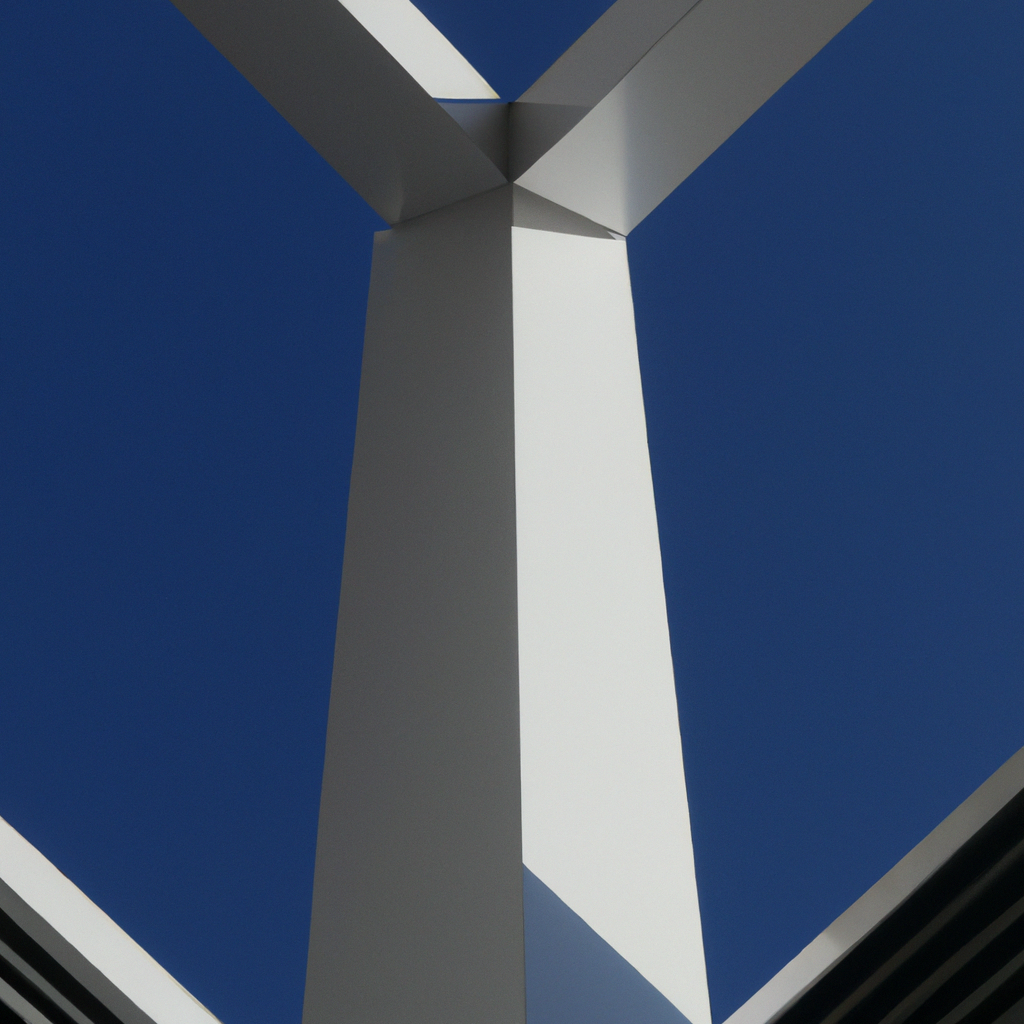 Arquitectura contemporánea con líneas limpias y simetría